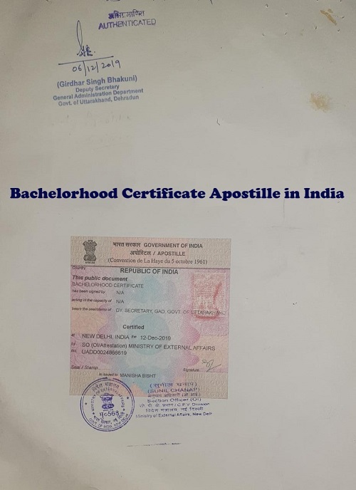 Unmarried Affidavit Apostille